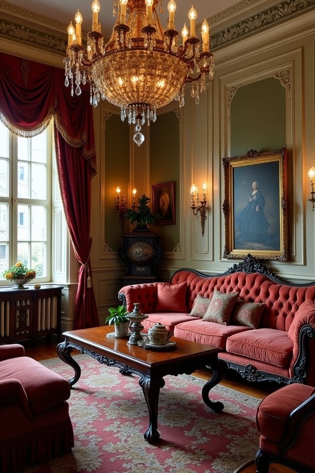 victorian ornate furniture accents