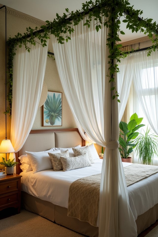 vine adorned dreamy canopy
