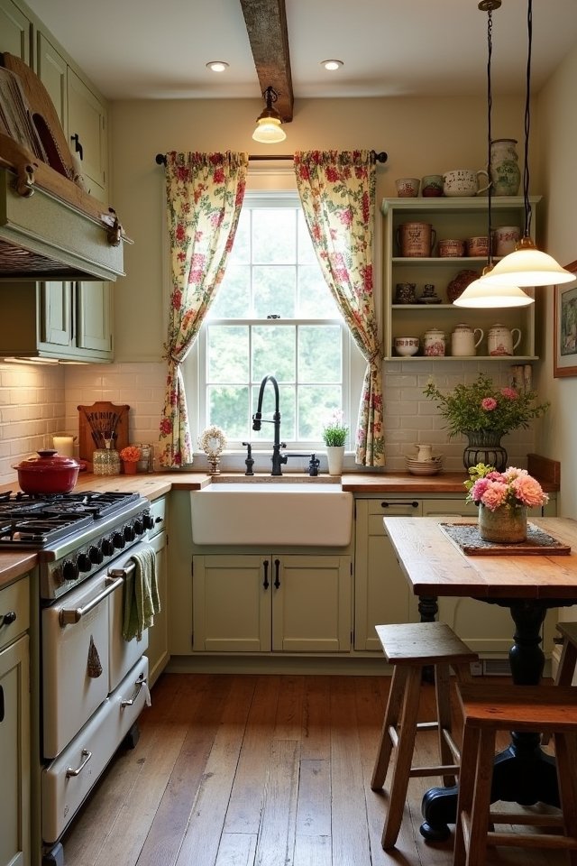vintage accents elevate kitchens