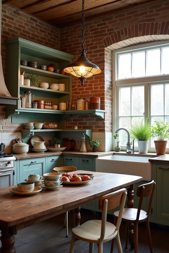 vintage accents enhance charm