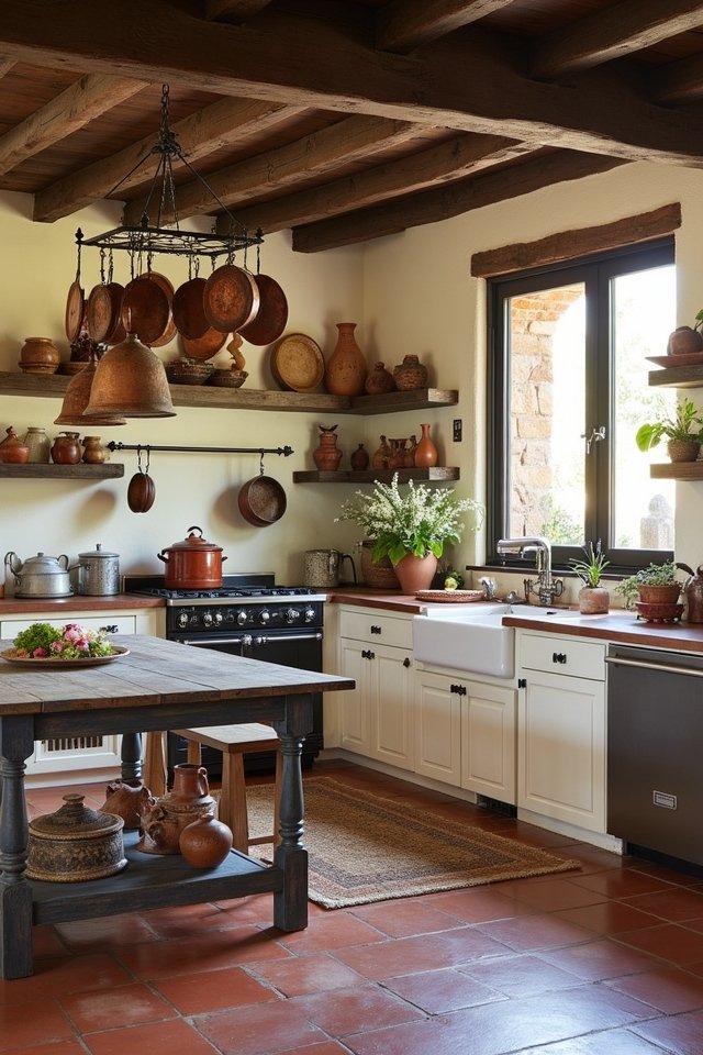 vintage accents enhance kitchens