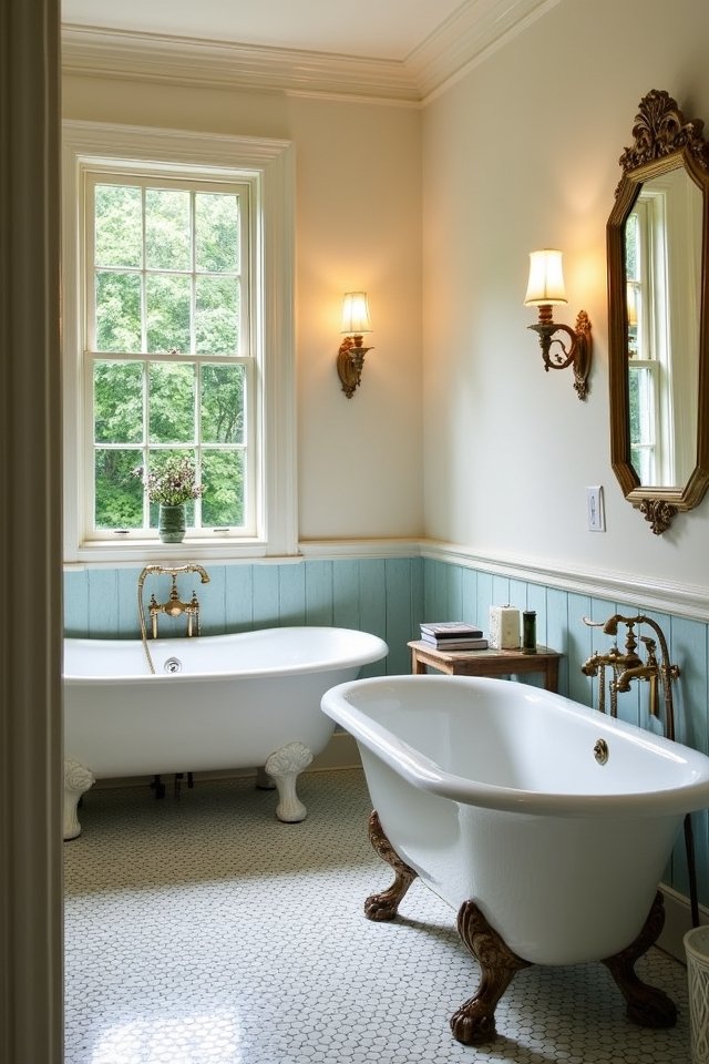 vintage bathroom elegance captured