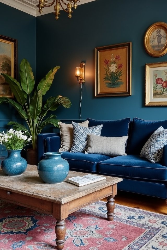 vintage blue decor treasures