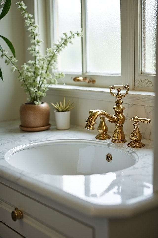 vintage brass faucet elegance