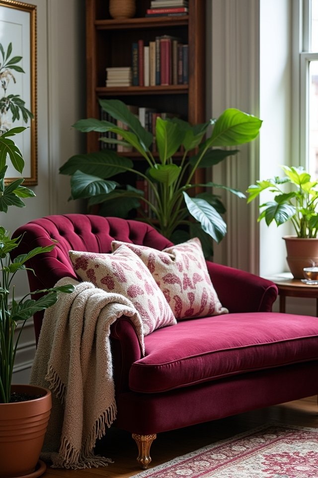 vintage chaise cozy elegance