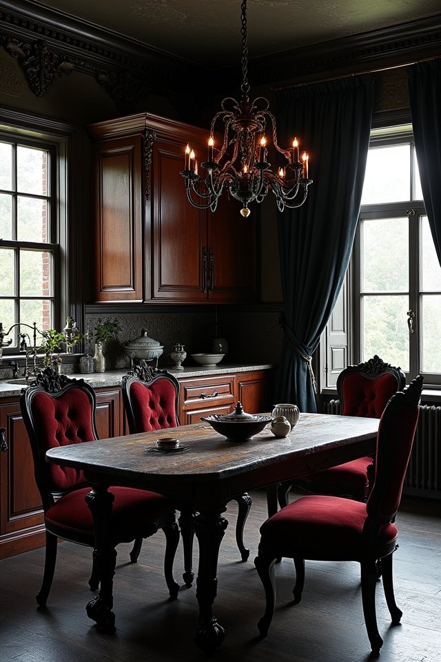 vintage charm enhances kitchen