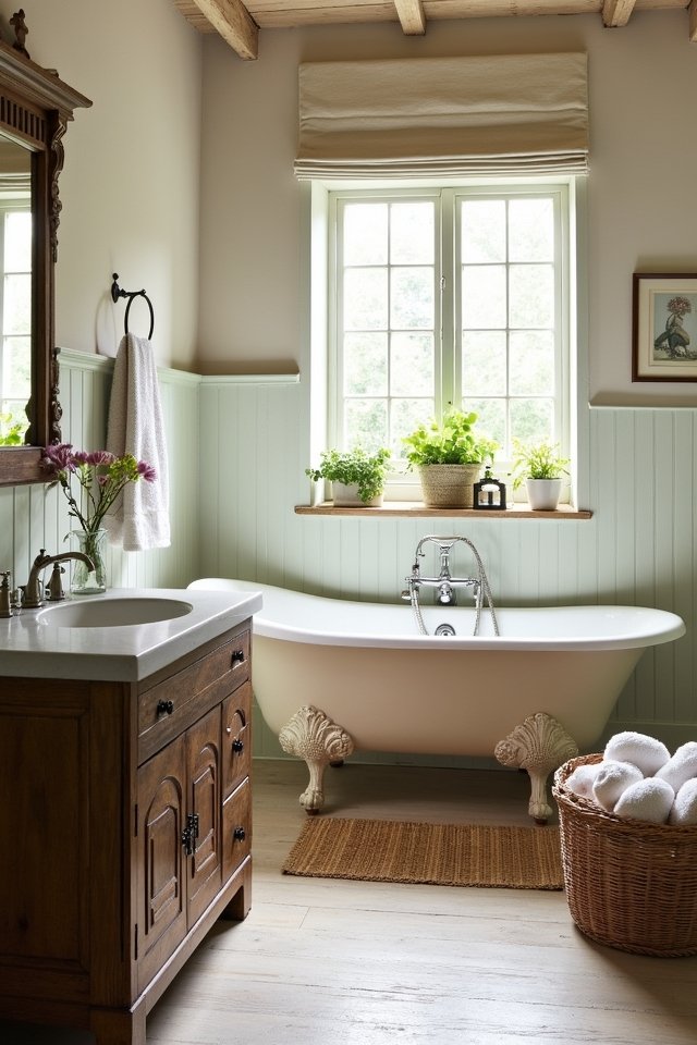 vintage charm for bathrooms