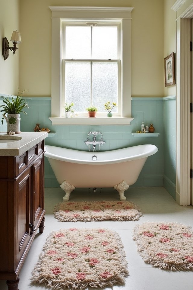 vintage charm for bathrooms