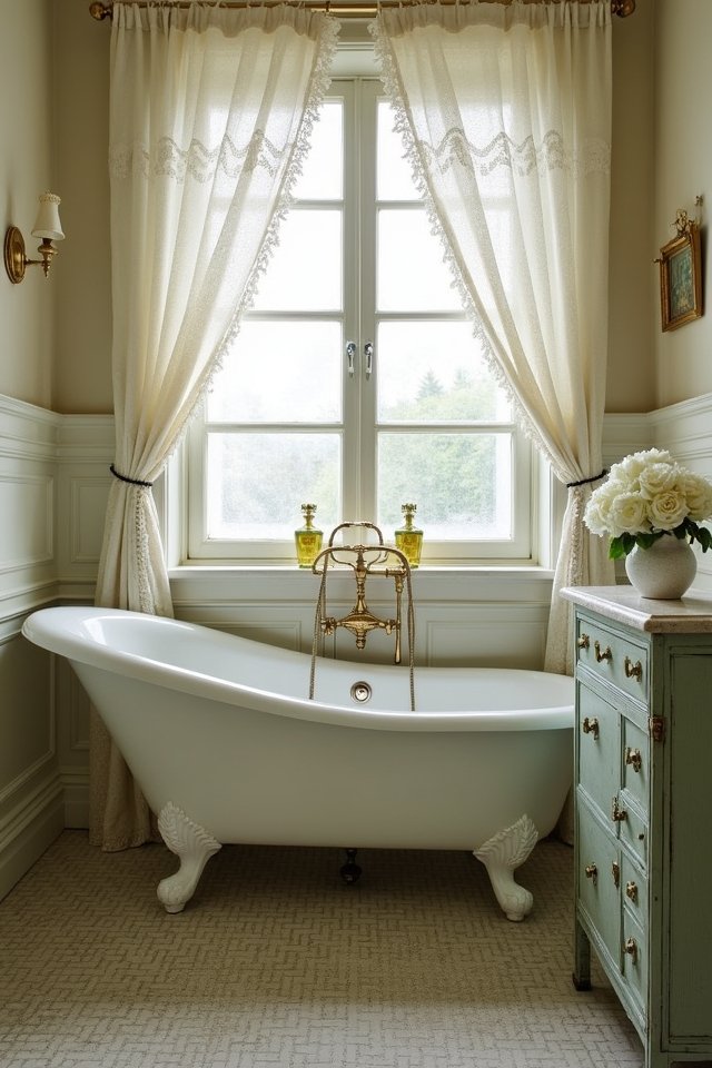 vintage charm in bathrooms