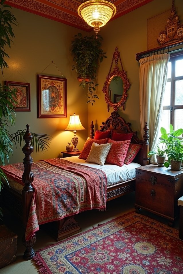 vintage charm in bedroom