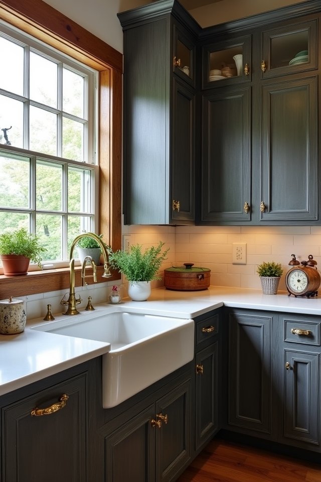 vintage charm kitchen cabinets