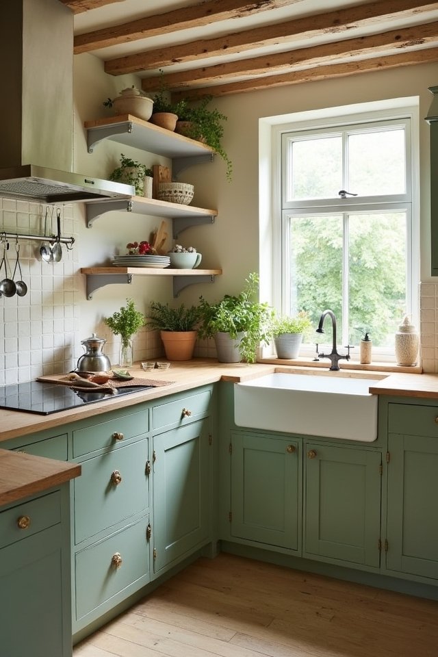 vintage charm kitchen cabinets