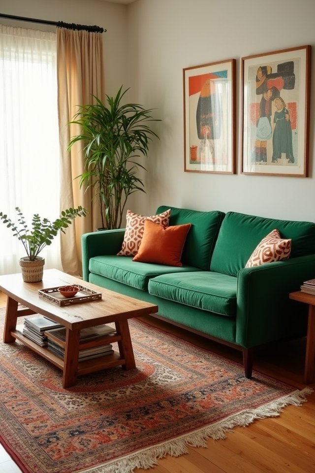 vintage charm with mid century