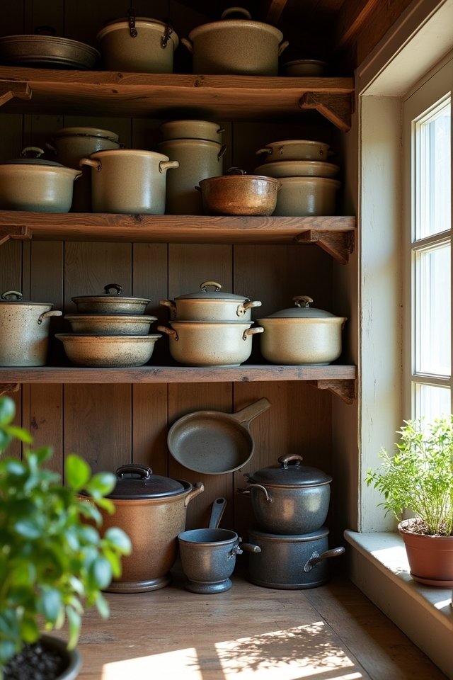 vintage cookware display ideas