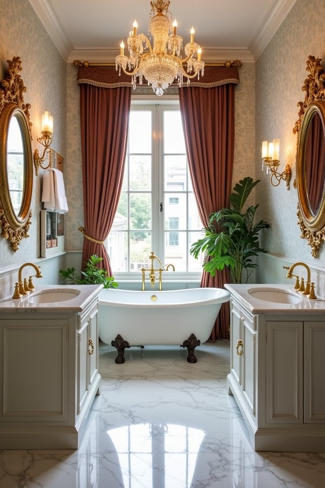 vintage elegance in bathrooms