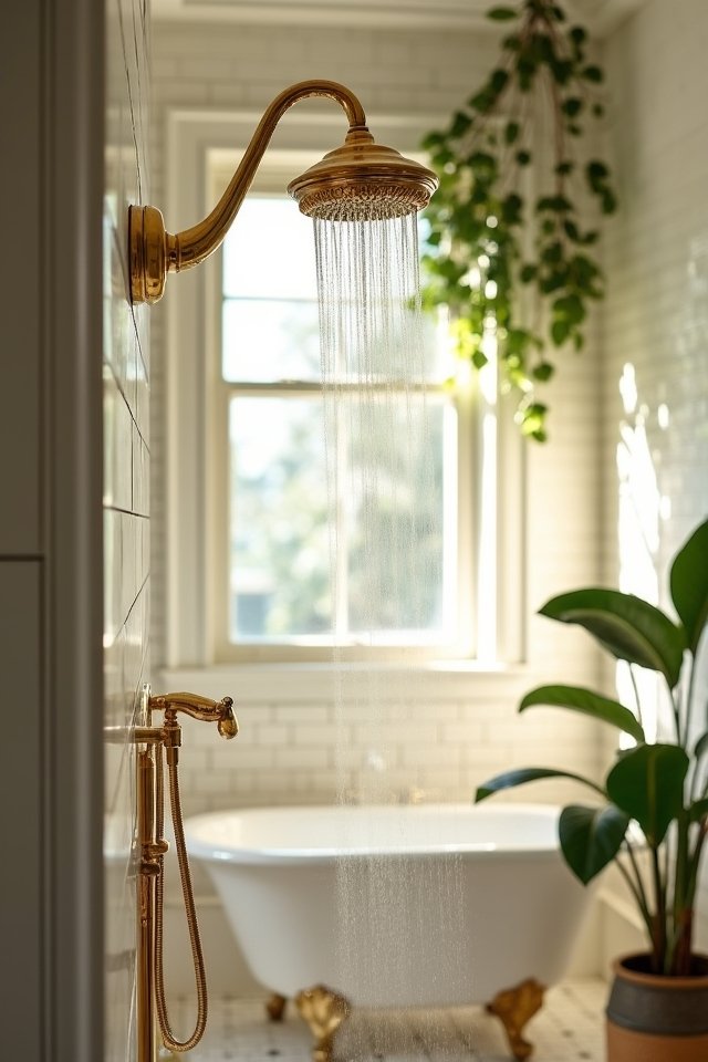 vintage elegance in showers