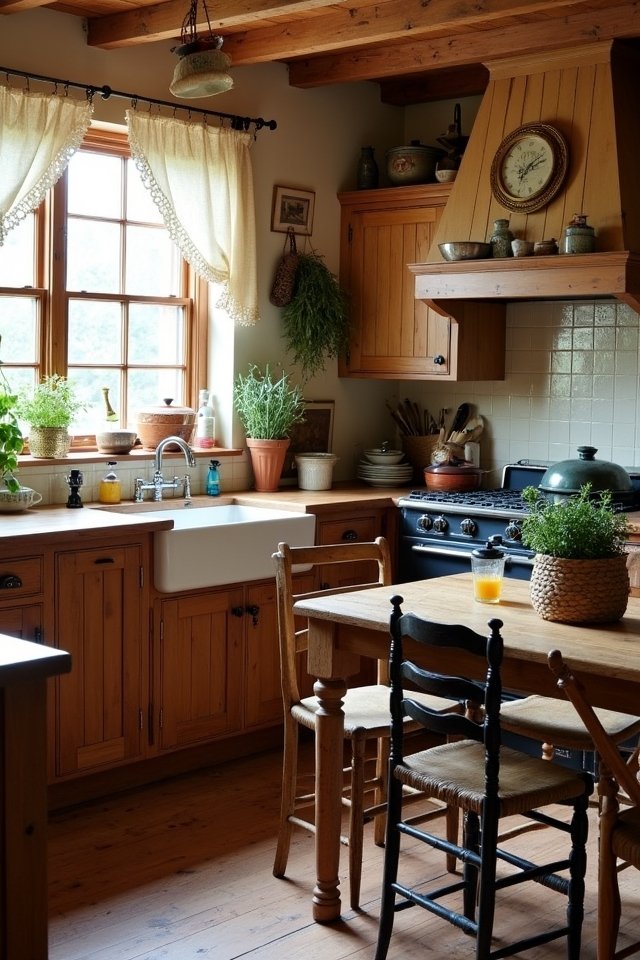 vintage farmhouse kitchen decor