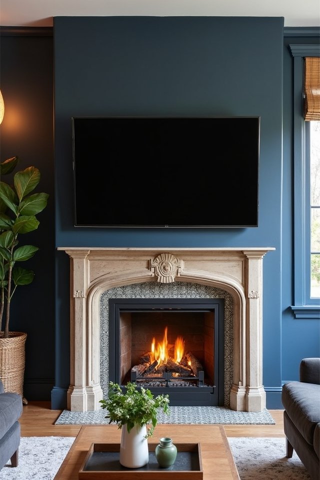 vintage fireplace decor ideas
