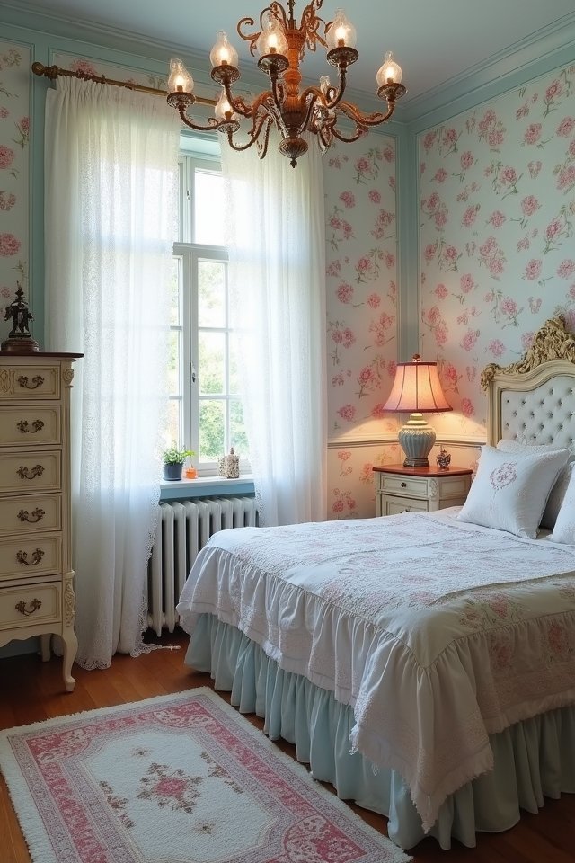 vintage floral bedroom bliss