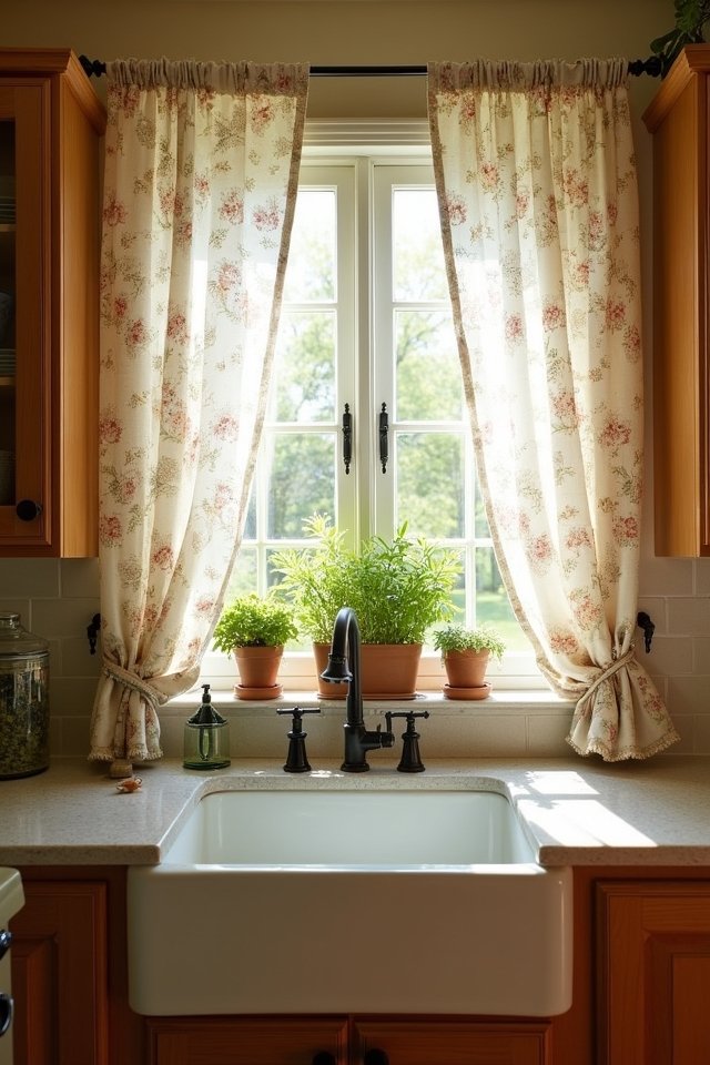 vintage floral kitchen decor
