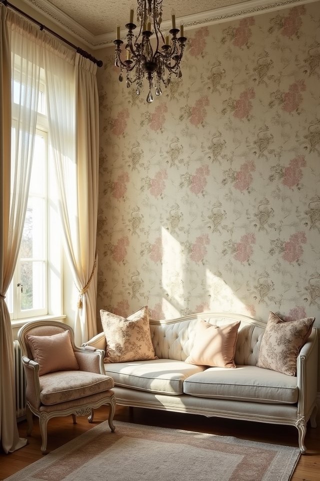 vintage floral wallpaper nostalgia