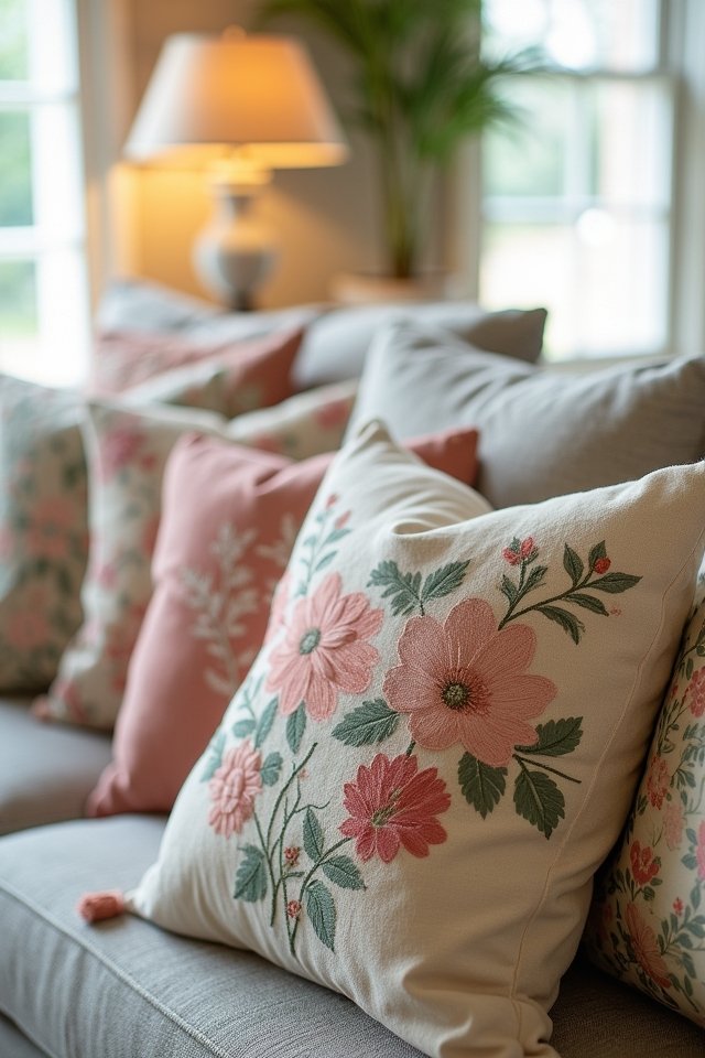 vintage florals earthy tones