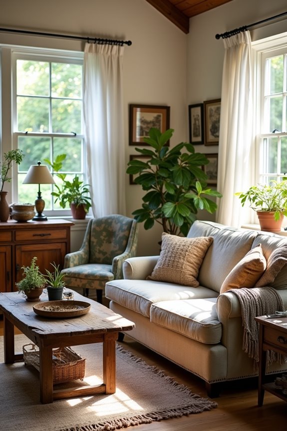 vintage furniture adds character