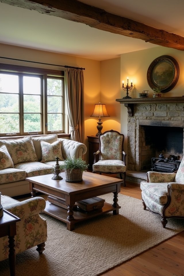 vintage furniture adds warmth
