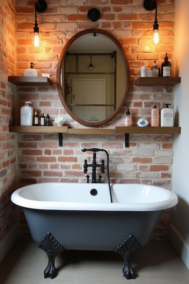 vintage industrial bathroom design