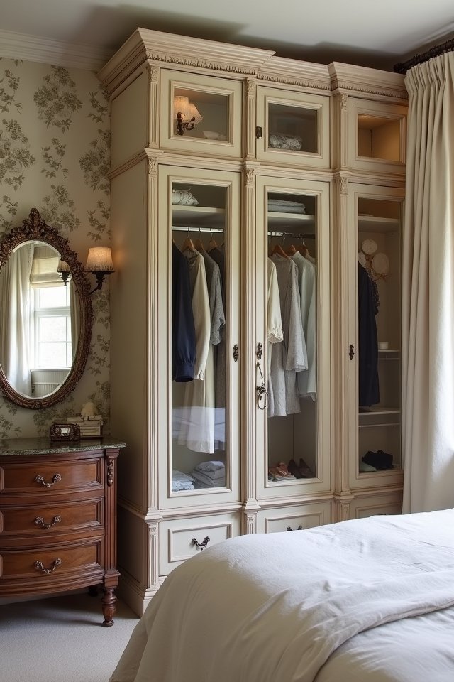 vintage inspired cozy built ins