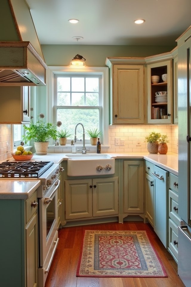 vintage kitchen with modernity