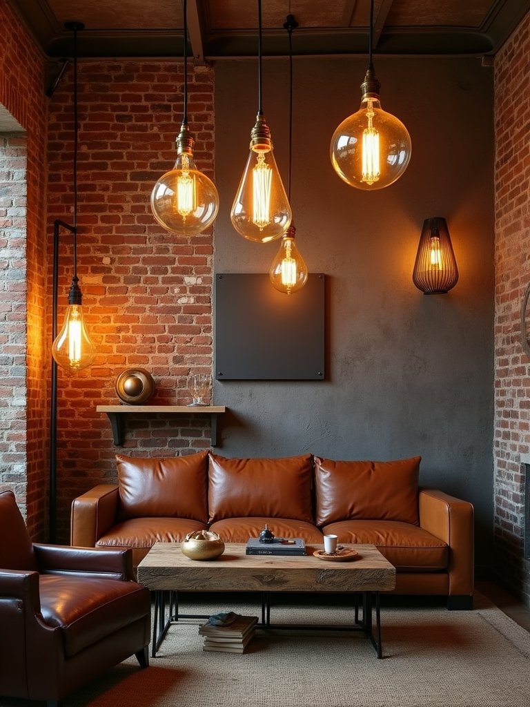 vintage lighting adds charm