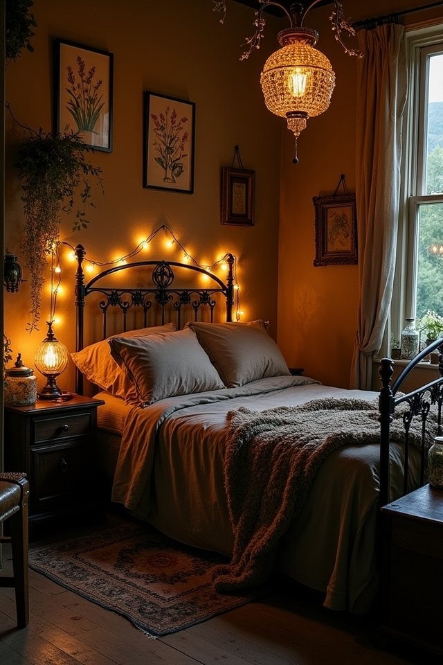 vintage lighting creates warmth