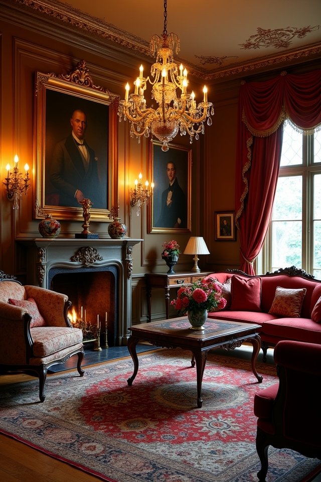 vintage lighting enhances charm