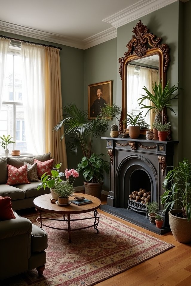 vintage mirrors enhance charm