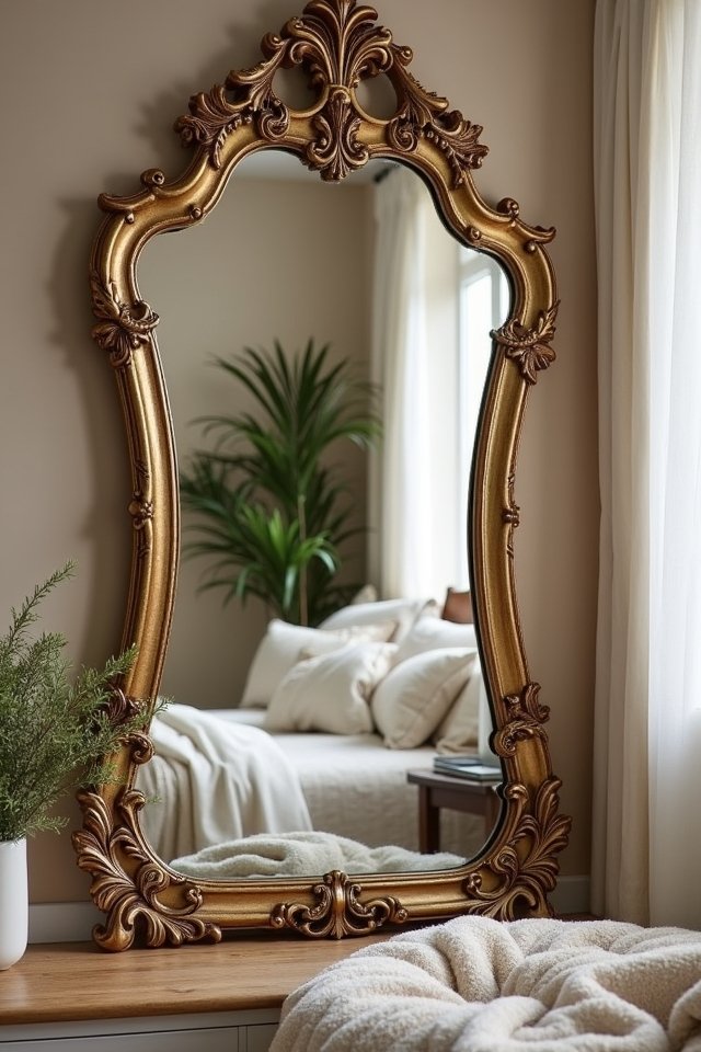 vintage mirrors with modern flair