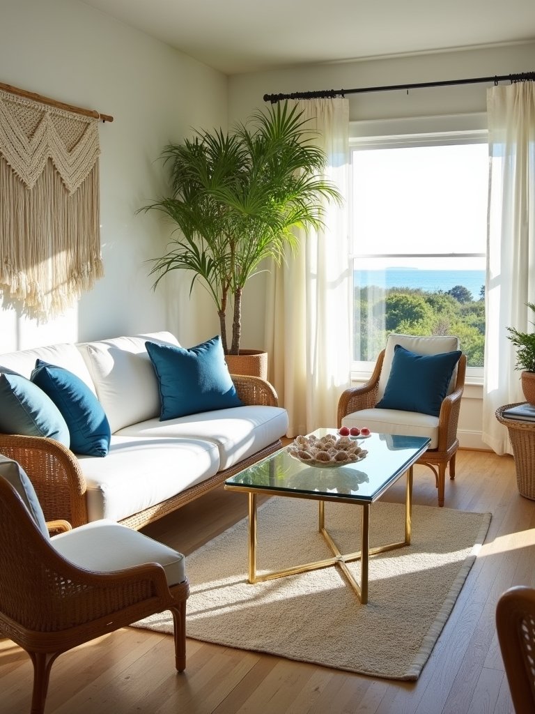 vintage modern coastal decor fusion