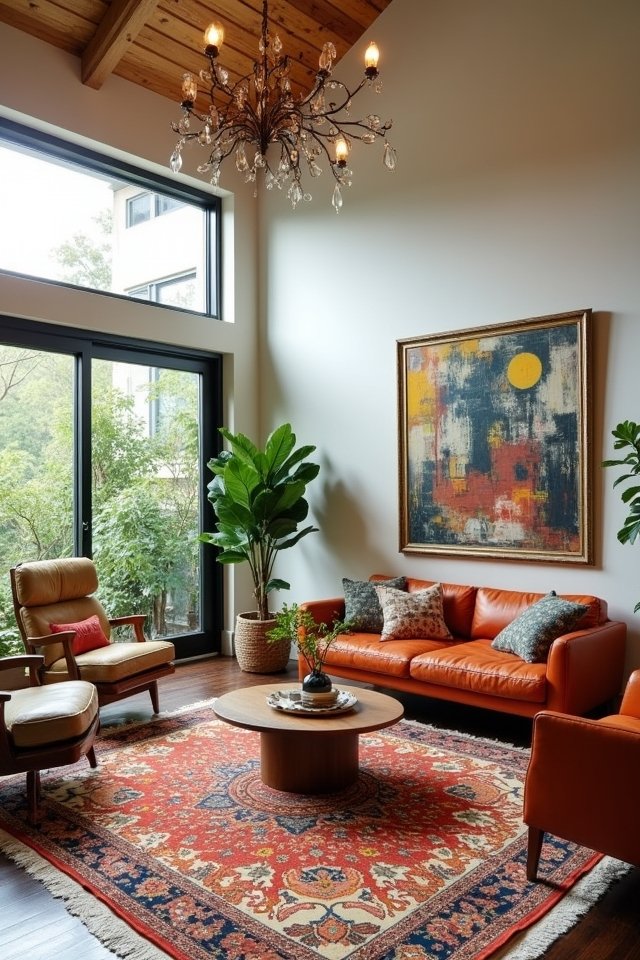 vintage modern living room blend