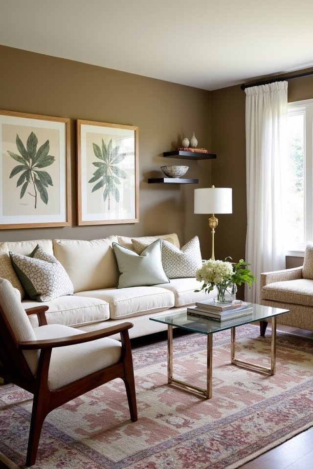 vintage modern living room blend