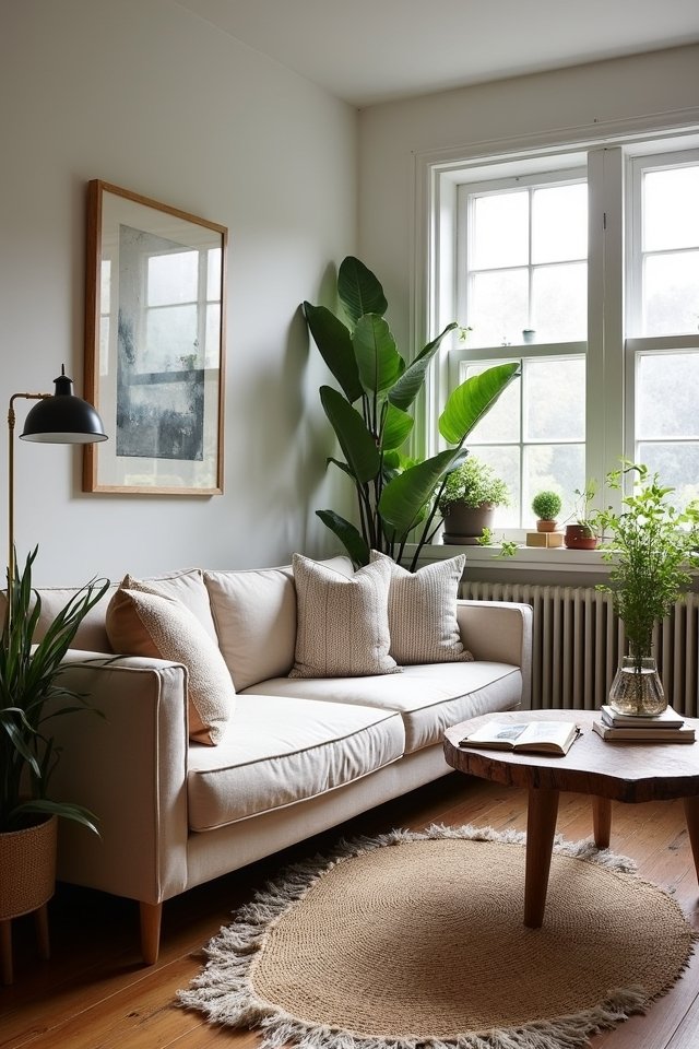 vintage modern living room fusion
