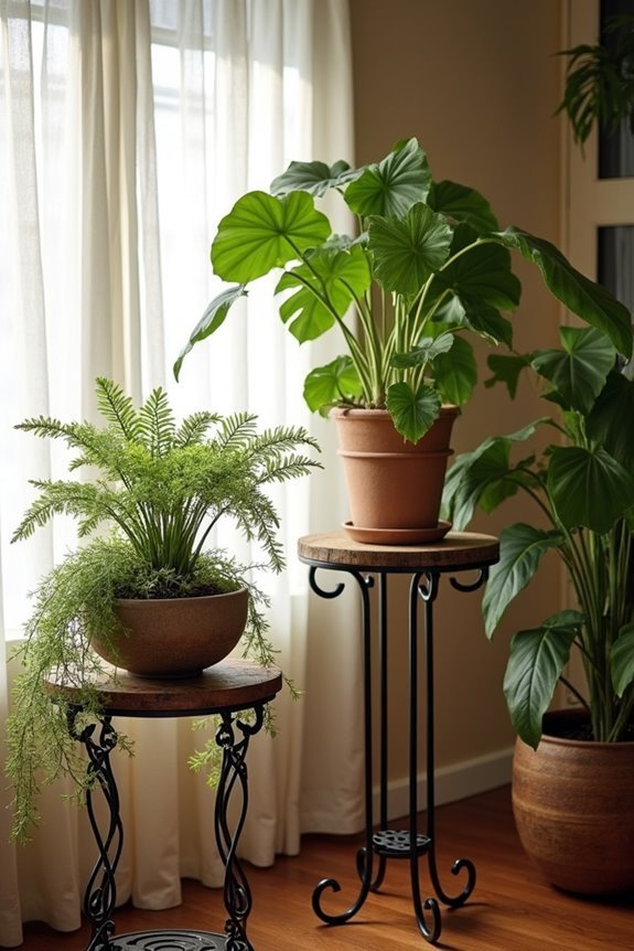 vintage plant stands elevate decor