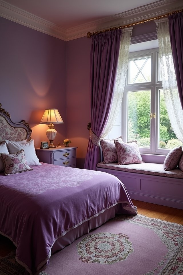 vintage purple furniture charm