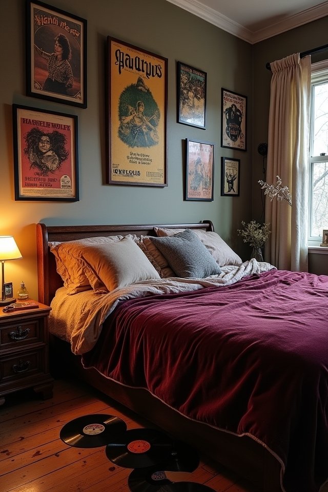 vintage rock art display