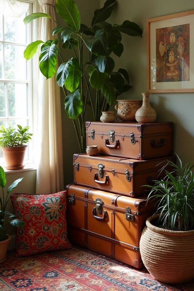 vintage trunks for stylish storage