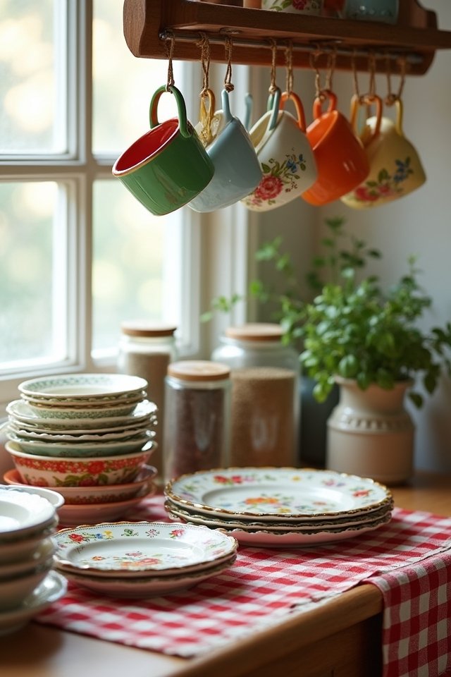 vintage vibrant dishware delight