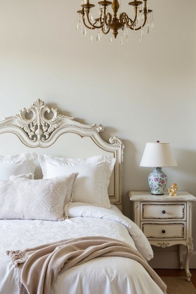 vintage white bed frames