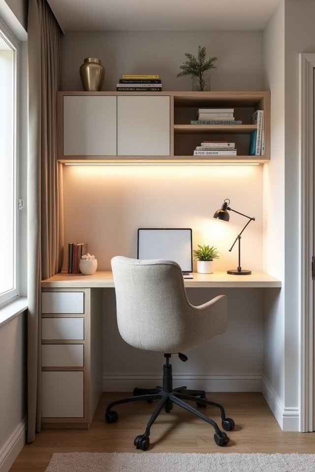 wall mounted desks for efficiency