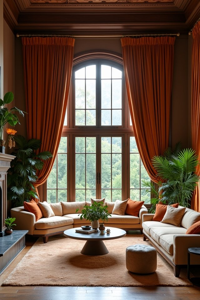 warm brown velvet elegance