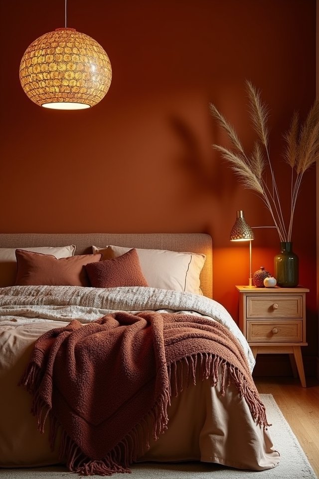 warm burnt orange lighting