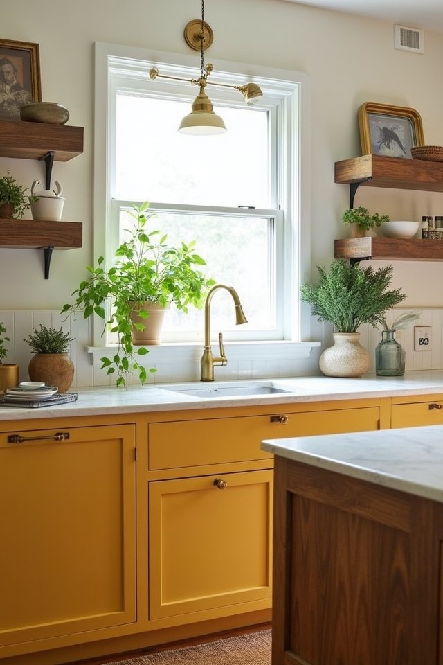 warm cheerful kitchen transformation